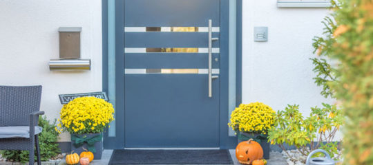 porte d'entrée en aluminium