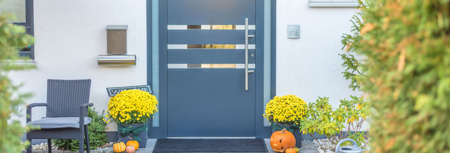 porte d'entrée en aluminium